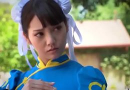 Chun li cosplay interracial